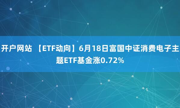 开户网站 【ETF动向】6月18日富国中证消费电子主题ETF基金涨0.72%